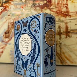 Collected Curiosities Decorative Vase, Bibliophile - Blue & Gold